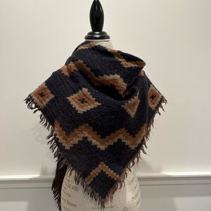 Wilfred Diamond Mosaic Wool Scarf